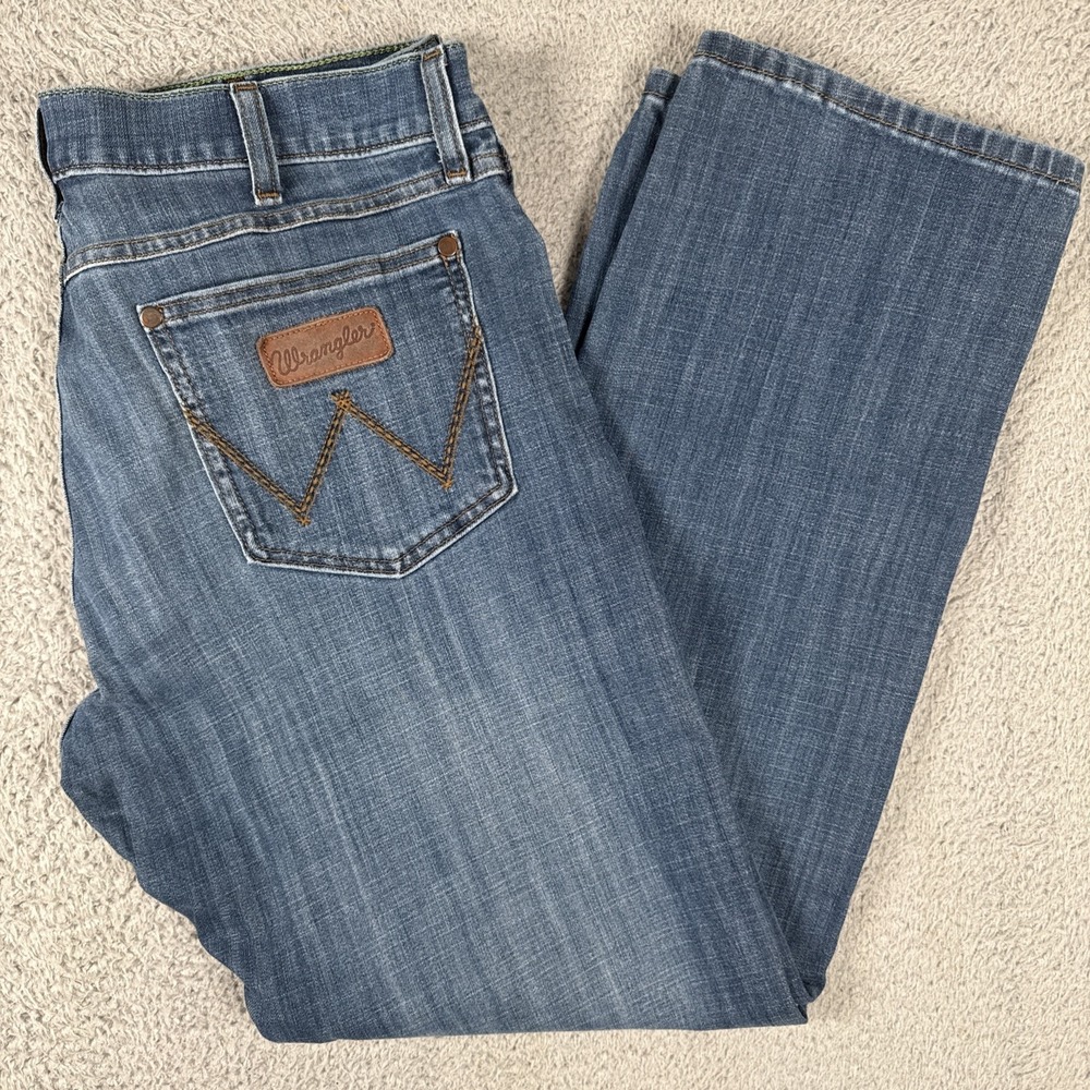 Wrangler Retro Slim Straight Jeans Men's 36x32 Stretch